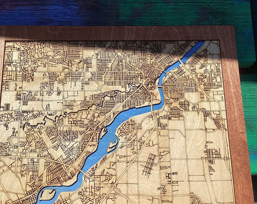 Maumee Ohio layered map