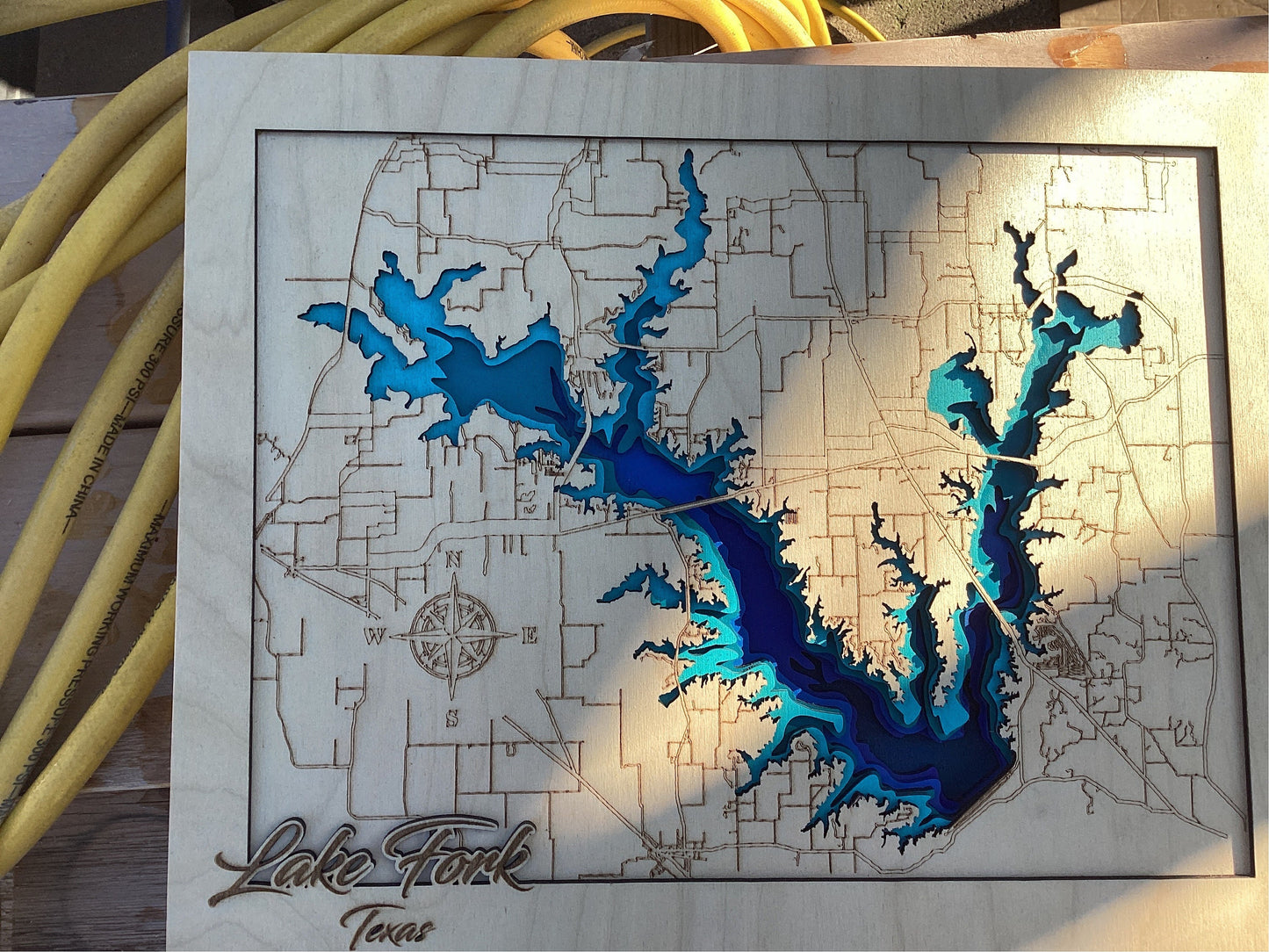 Lake fork Texas layered map